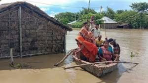 assam and bihar flood images voixindia