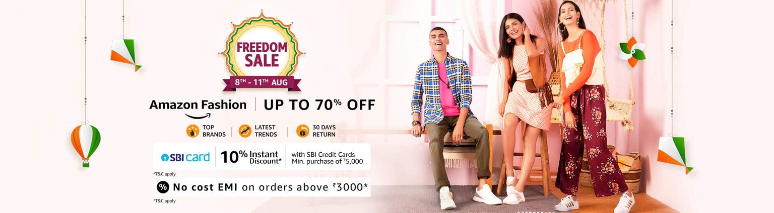 amazon fashion freedom sale voixindia
